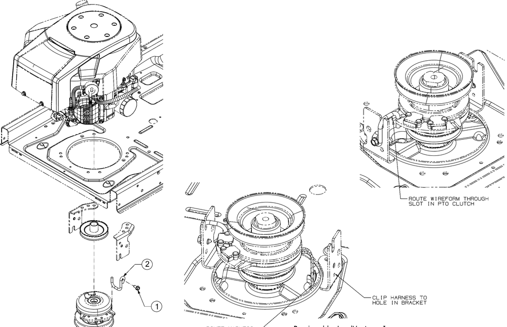 Clutch Keeper Diagram and Parts List for RZT-L42 (17BRCACS009)(2016) Cub Cadet Lawn Tractor